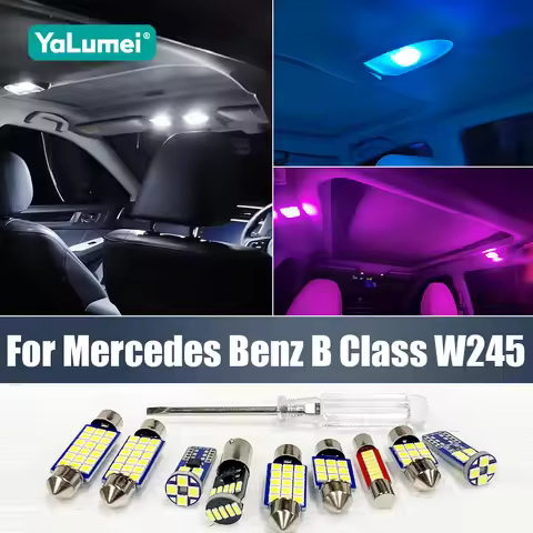 For Mercedes Benz B Class W245 B180 B200 Error Free 12v Car LED Bulbs Interior Reading Lamp Trunk Gl