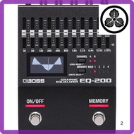 BOSS EQ-200 Graphic Equalizer, 10-band EQ with two channels, 127 user memories, equipped with MIDI t