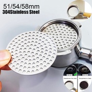 51/54/58mm Puck Screen 304 Stainless Steel 2-Layer Coffee Reusable Screen Mesh Filter for Espresso 5