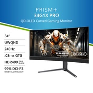 PRISM+ 34G1X PRO | 34" UWQHD Ultrawide QD-OLED 240Hz Curved Gaming Monitor