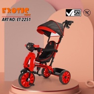 EXOTIC ET 2251 3-wheeled children's bicycle, MOTORCYCLE MODEL - CHILDREN'Sstroller