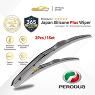 Japan Silicone (1 PAIR) Car Wiper Perodua Viva Rusa Myvi Kelisa Kancil Bezza Aruz Ativa Axia Alza Pe