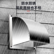 Stainless Steel Air Outlet Large Exhaust Fan Air Outlet Rain Cover Exterior Wall Kitchen Ventilation