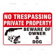 Beware of Dog Sign Warning Metal Sign Guard Dog Sign Wall Decor Yard Sign No Trespassing Metal Dog S