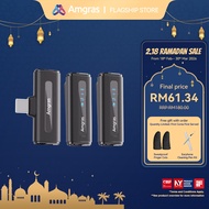 Amgras SoundMeta II Ultra Lavalier Wireless Microphone Noise Cancelling Ultra-Light Live Broadcast/V