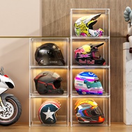 ST-🚤Helmet Storage Cabinet Motorcycle Hat Household Hand Cabinet Helmet Display Box Motorcycle Equipment Holder Helmet R