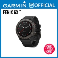 Garmin Fenix 6X Sapphire, Preload Maps and Courses, Music Watch, Carbon Grey DLC w/ Black band (51mm diameter)