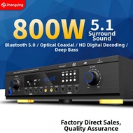 BONINGYU | 5.1 Channel Home Hifi Bluetooth Power Amplifier