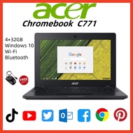 acer chroembook c771 4GBM RAM 32GB SSD Up to 320GB HDD window10  Suitable for office murah laptop