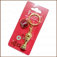 MG1 FIFA World Cup Qatar 2022 Stereoscopic gold trophy emblem hanging key chain fooball Souvenir col
