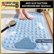 Dlight Anti Slip Bathroom Floor Mat with Suction Massage Bath Mat Shower Safety
