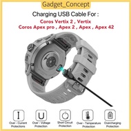 For Coros Vertix 2 Vertix / Coros Apex 2 / Coros Apex pro / Coros Apex 42 Charger Cable Fast Chargin