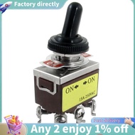 AC 250V 15A on/on 2 Position DPDT Toggle Switch with Waterproof Boot
