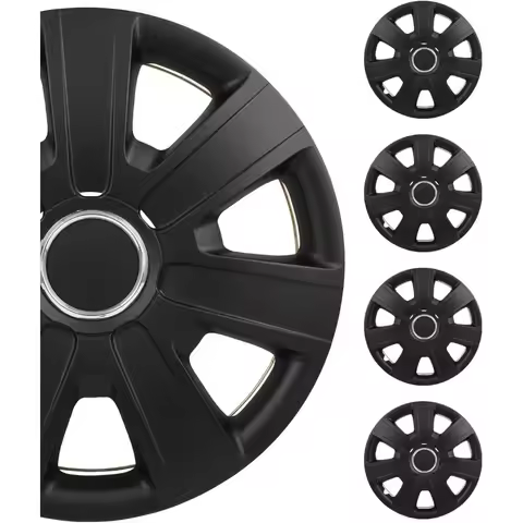 Snap On Hubcap Auto Tire Replacement Exterior Cap OEM Steel Wheel Hubcaps Wheel Cover Rim 14Inch Set