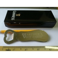 Vintage Unused New Condition Guinness Arthur's Day Bottle Opener - solid steel modern design