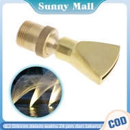 Kepala Nozzle Sprinkler 1/2" DN15 3/4" DN20 Air Mancur Bentuk Kipas Kuningan Fountain Pond Nozzle