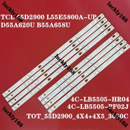 LED Backlight strip(8) for TCL L55S4900FS L55S4900 TOT 55D2900 L55P2 L55E5800A 55S403 55S405 55S401 
