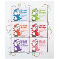 GOAT SOAPS 山羊奶皂套装 6隻裝 100g*6（原味、檸檬香、燕麥、麥盧卡蜂蜜、摩洛哥堅果油、椰子油）