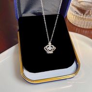 Dongdaemun Light Luxury Jewelry Niche Pendant Exquisite Titanium Steel Clavicle Chainfrench styleCro