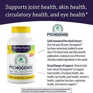 Pycnogenol 100mg 120 Veggie Caps Healthy Origins Pine Bark Supplement