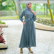 Nobby - Yuniar Dress 2 Gamis Bahan Woolpeach Gamis Motif Terbaru