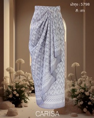 [ 5798/5799 ]กระโปรงจับจีบสำเร็จ CARISA ผ้าไหมเทียมพิมพ์ลายไทย สีสวยสด เนื้อผ้านิ่ม ใส่สบาย สวยเกร๋ไ