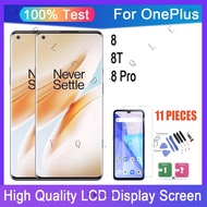 Original AMOLED Oneplus 8 8T 8 Pro LCD Display Touch Screen Digitizer Replacement