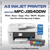 Brother MFC-J3540DW A3 4in1 Colour Printer Auto Duplex ADF FAX Borderless WiFi LAN 28ipm Fast Print
