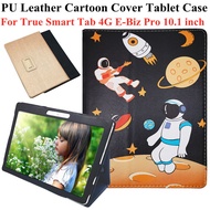 Fold cover case For True Smart Tab 4G E-Biz Pro 10.1'' PU Leather tablet case for True Smart Tab 4G 