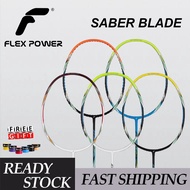 【Ready Stock】Flex Power Saber Blade 4U 85Gram 32lbs Racket Badminton Racket (100% Original) Equipmen