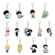 Mob Psycho 100 Anime KeyChain ‌Kageyama Shigeo Ekubo Men Key Chain for Women Cartoon Kawaii Figure A