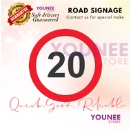 20 kmj jkr road sign, signboard pandu pelahan 20 kmj , jkr road sign