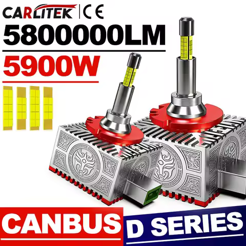 360 Degree D3S Led Headlights 5900W 5800000LM 6000K HID D1S D3S D8S D1R D3R D Series Car Lights Canb