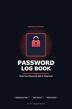 Password Log Book: Personal Internet Username & Password Organizer | Alphabetical A-Z Tabs | 300+ En
