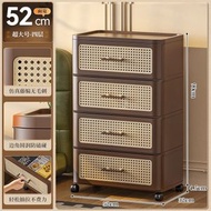 Others - 抽屜式收納櫃 免安裝客廳零食櫃 臥室落地式帶輪床頭櫃 可移動收納箱（快遞送貨上門）