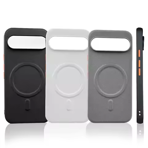 Premium Leather Magsafe Magnetic Case for Google Pixel 10 9 Pro XL Pixel 9A Business Camera Protecti