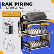 Rak Cuci Piring wastafel anti karat bahan besi carbonat anti slip