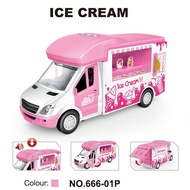 TOYSTAR - 666-01P Mô hình Xe bán kem Xe ô tô đồ chơi cho bé
