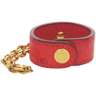 愛馬仕（Hermès）手套套，鴕鳥皮材質，RED金五金，紅色，配件編號1614，成色極佳。 [二手] 愛馬仕