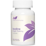 Potassium Iodine Supplement - Potassium Iodide USP and Free Iodine Capsules 12.5mg Precise Dosage Bl