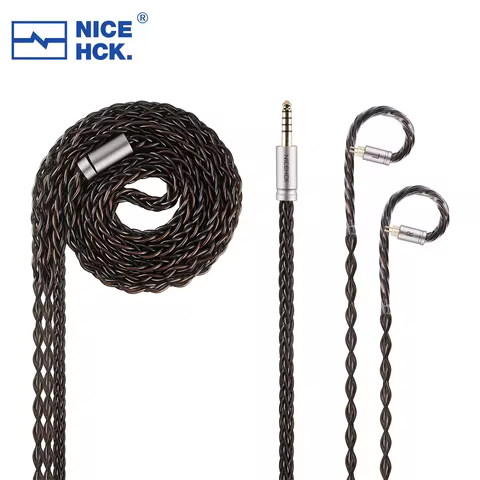 NICEHCK MoonDusk HiFi Earphone Upgrade Cable Three High-End Conductors Mixed Replace Wire 2Pin/QDC f