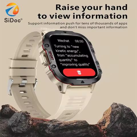 Sports outdoor smartwatch H19 heart rate, step counting, sleep tracking, Bluetooth calling, large sc