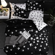 Luxury Bedding Set Super King Duvet Cover Sets Marble Single Queen Size Black Comforter Bedding Set 