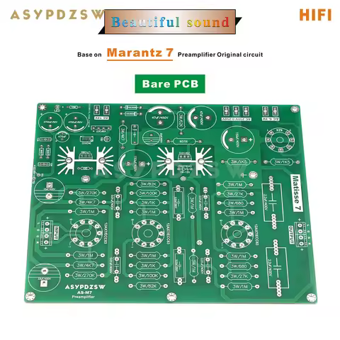 Beautiful sound AS-M7 HIFI Tube preamplifier Bare PCB Base on Marantz 7 Preamp original circuit (No