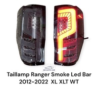 ไฟท้าย FORD RANGER LED BAR ลายเลข7 ไฟเลี้ยววิ่ง ปี2011-2022 รุ่น XL XLT WT