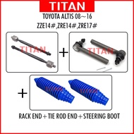 TOYOTA ALTIS 08-16 ZZE142 ZRE142 ZRE143 ZRE172 ZRE173 RACK END+TIE ROD END+STEERING COVER