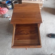 MINIMALIST TEAK NIGHT TABLE 1 DRAWER TEAK NIGHT TABLE 50X50X50 CODE 80