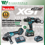 Makita 40V Combo set Cordless Hammer drill + Angle Grinder HP001 + GA003G / heavy duty mesin drill makita