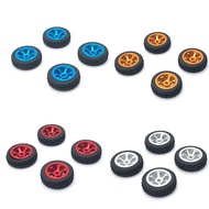 4PCS Aluminum Alloy Wheels Rim Tires for Wltoys 1/28 K969 K989 P929 RC Car