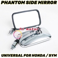 UNIVERSAL HONDA SYM PHANTOM SIDE MIRROR CHROME PHANTOM-150 CB4 CB400 WAVE W125 DASH W110 WAVE110 ALPHA W100 VF3I CERMIN